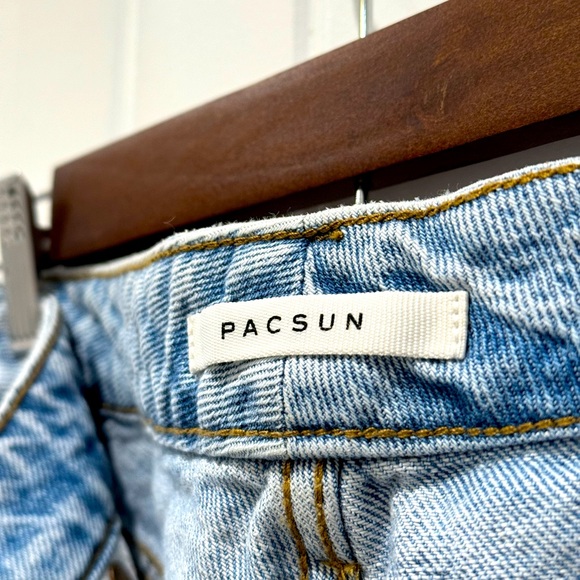 Eco Light Blue Distressed Mom Jeans - Picture 2 of 4